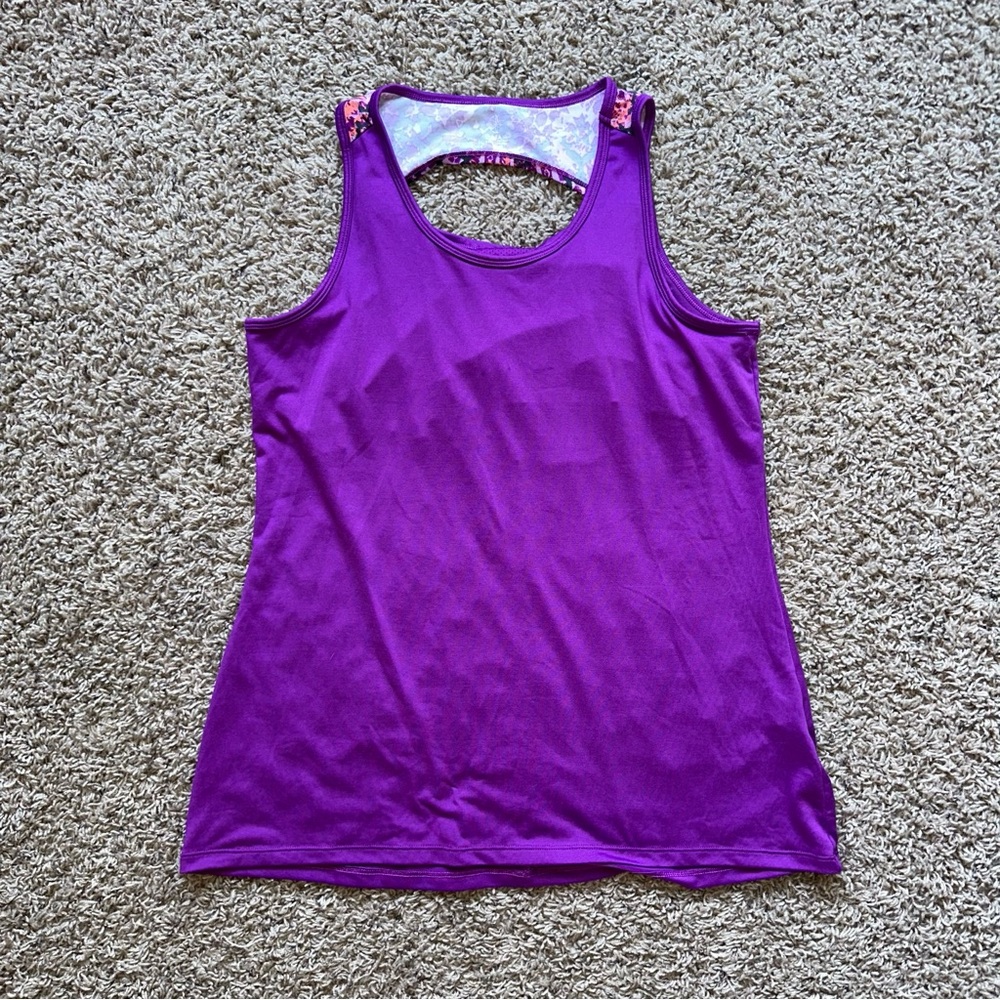 GAIAM Purple Racerback Tank Top